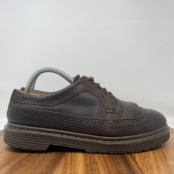 VTG Skechers Brown Leather Oxford Wingtip Brogue Dress Shoes Mens Sz 8 *SEE PICS - Picture 1 of 12